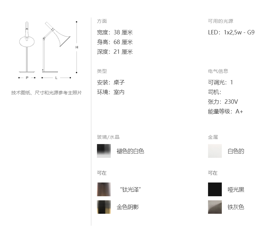 ITALAMP Baffo 台灯