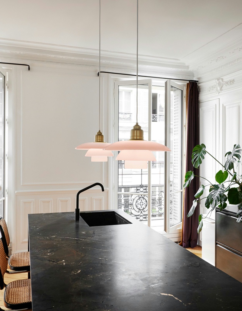 PH 3½-3 Pale Rose Brass Pendant
