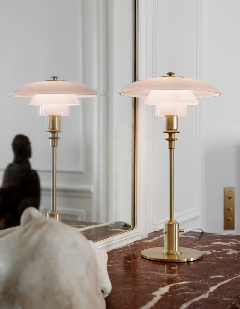 PH 2/1 Pale Rose Brass Table