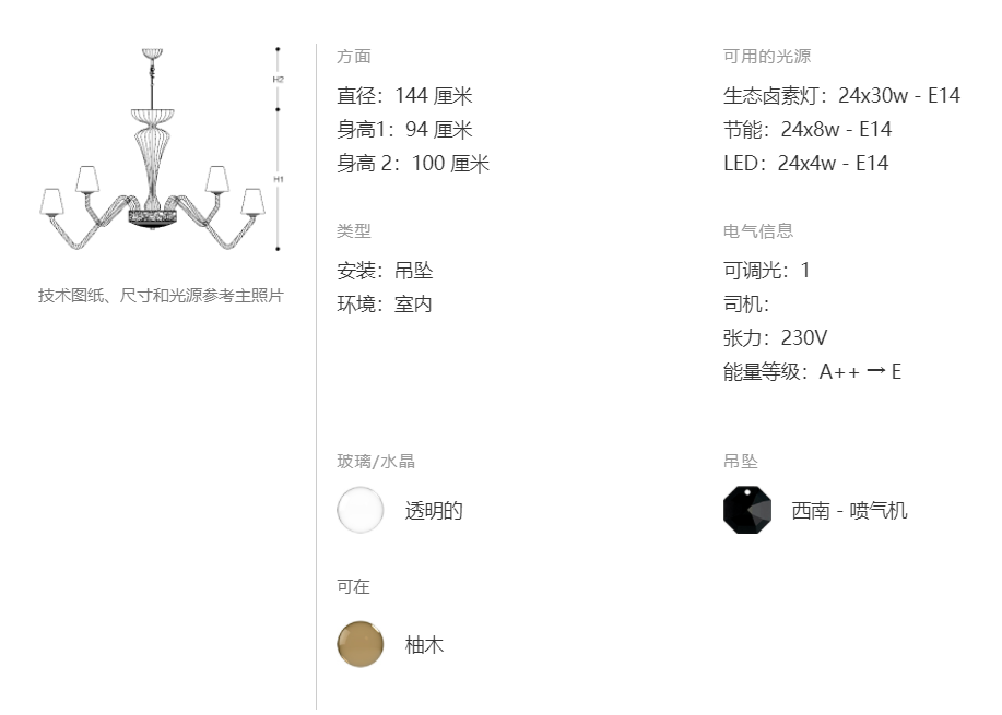 ITALAMP Libellula 吊灯